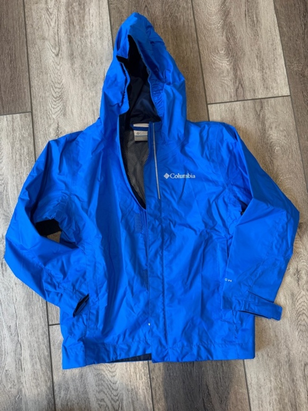 Columbia Kids Royal Blue Hooded Raincoat (XXS) (4/5)